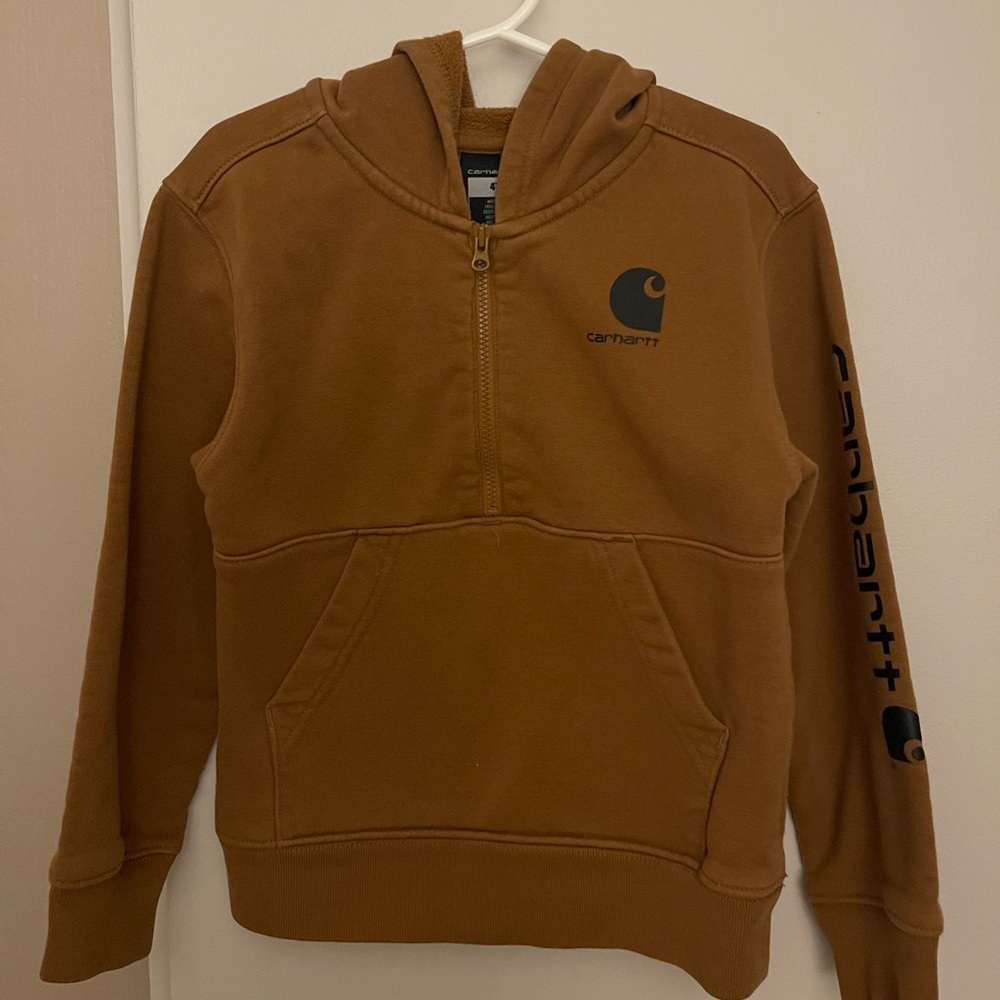 Carhartt Toddler Tan Zip-Up Sweater